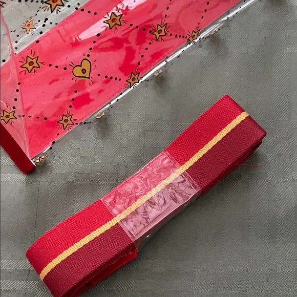 Brighton Red and Gold Heart-Pattern Tote - Picture 10 of 10